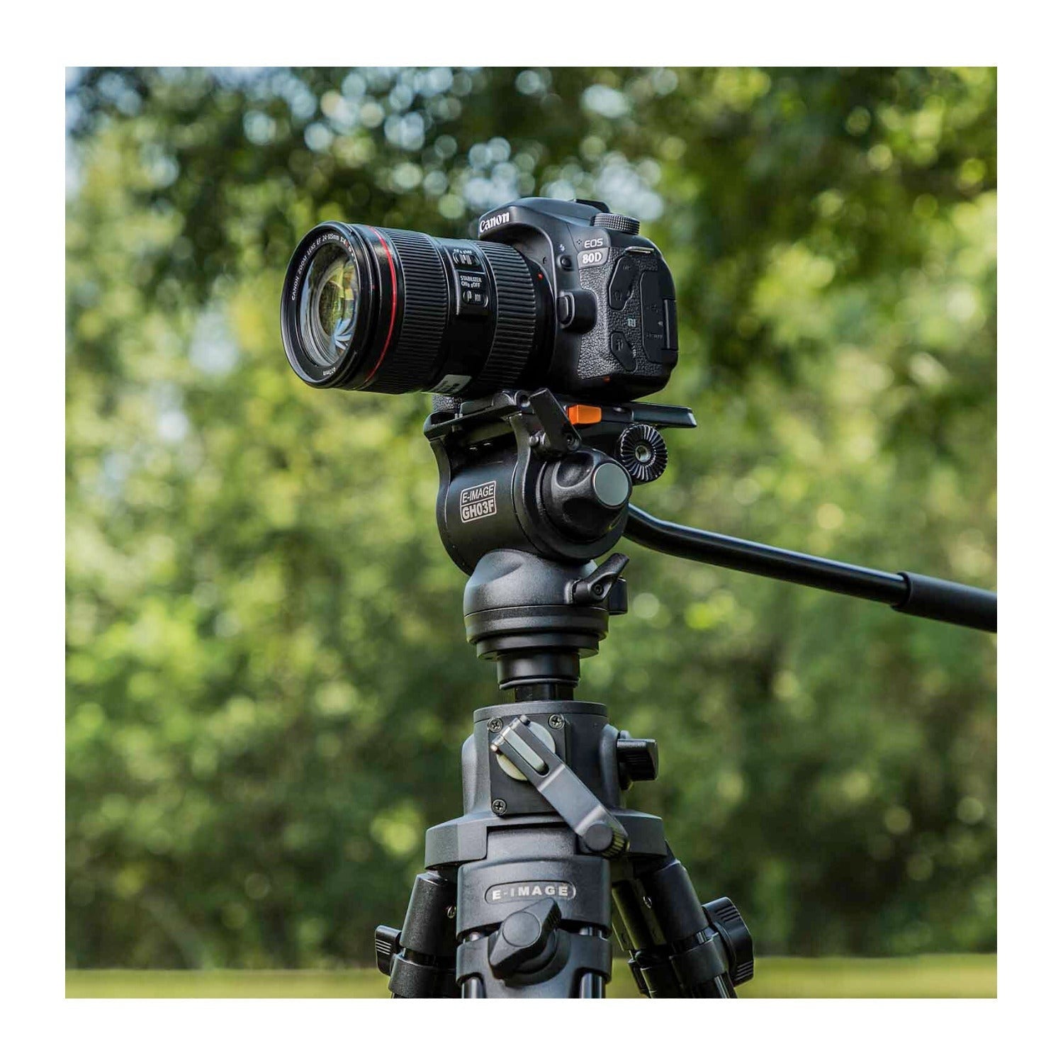 E-Image Studio Tripod Kit with Geared Center Column and Fluid Head Kit