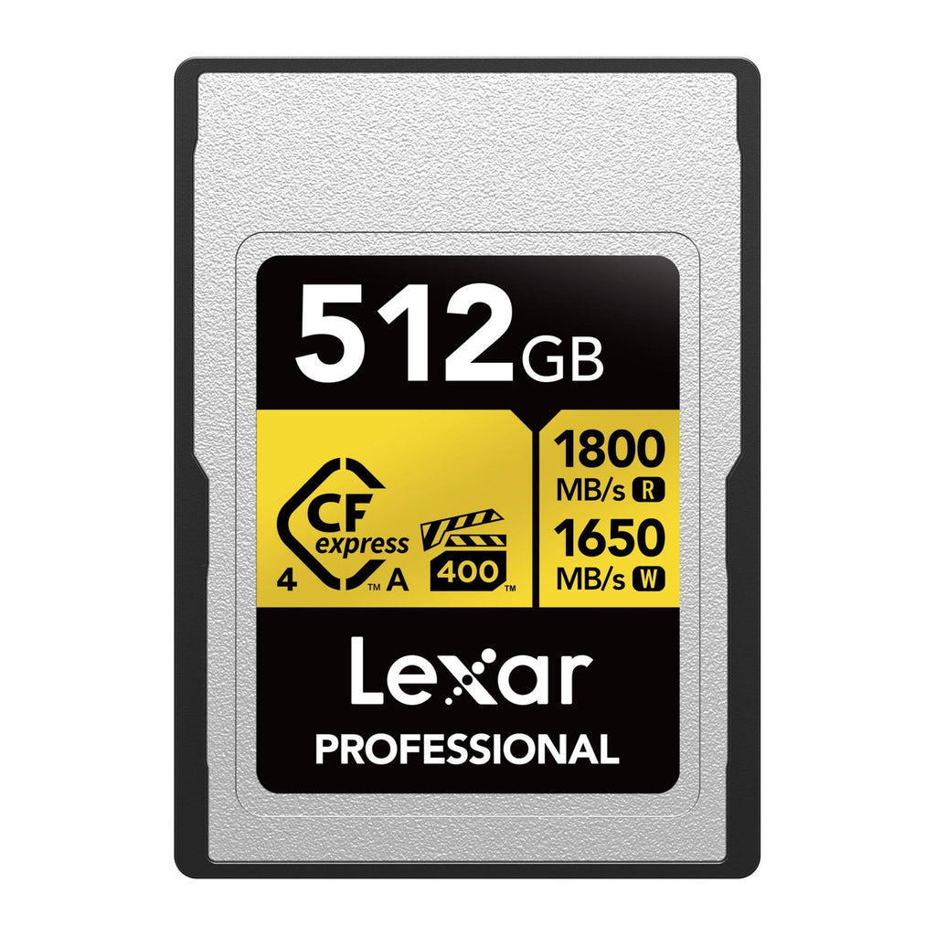 Lexar 512GB Professional GOLD CFexpress 4.0 Type A Memory Card