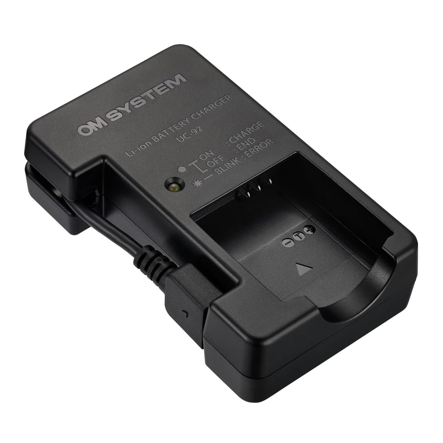 OM SYSTEM UC-92 Battery USB Charger for Olympus LI-92B (Black)