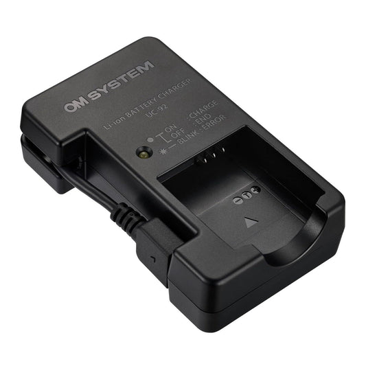 OM SYSTEM UC-92 Battery USB Charger for Olympus LI-92B (Black)
