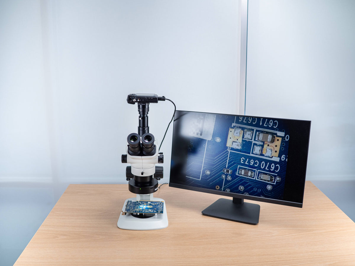 OM SYSTEM TG-7 INDUSTRY Digital Camera with NY-TGV Microscope Adapter Kit (Black)