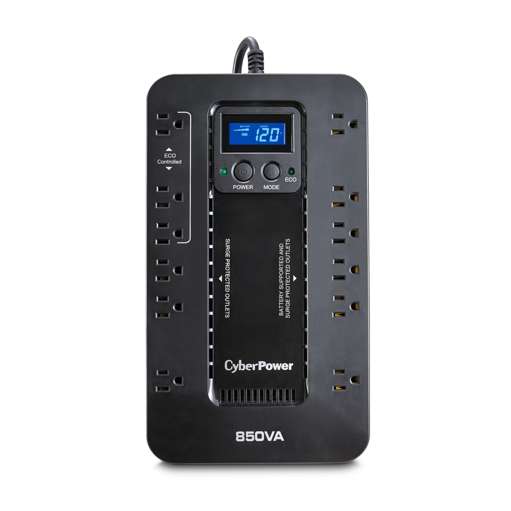 CyberPower Ecologic EC850LCD Uninterruptible Power Supply with Surge Protection