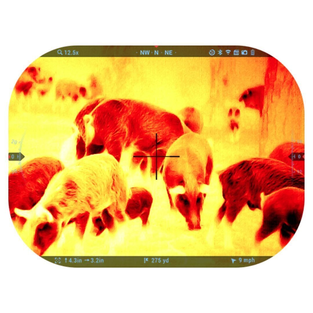 ATN ThOR 5 LRF 640x480 4-32x 12 Micron Weather-Resistant Smart HD Thermal Rifle Scope (Black)