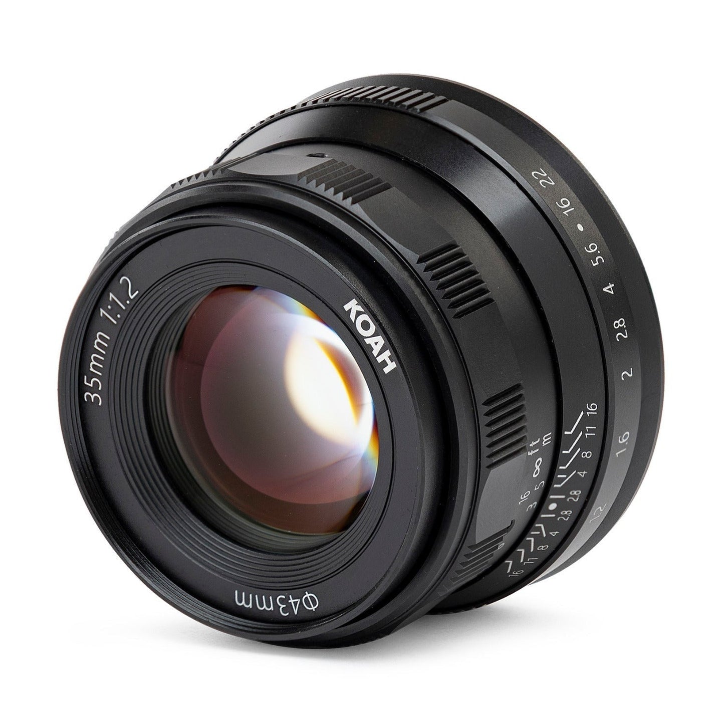 Koah Artisans Series 35mm f/1.2 Large Aperture Manual Focus Lens for Micro Four Thirds (Black)