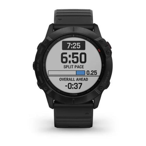 Garmin fenix 6X Pro Multisport GPS Smartwatch (Black with Black Band)
