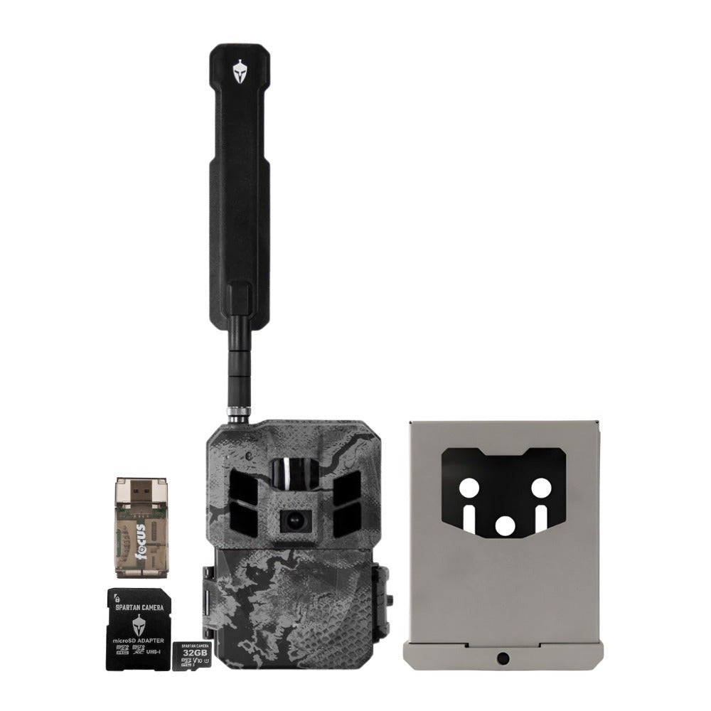 Spartan GoLive3 4G/LTE Multi-Carrier Trail Camera (Areus Camo) Bundle