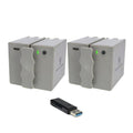 Stealth Cam 360 Cam Max Cartridge Lithium Battery 2-Pack with Card Reader Bundle