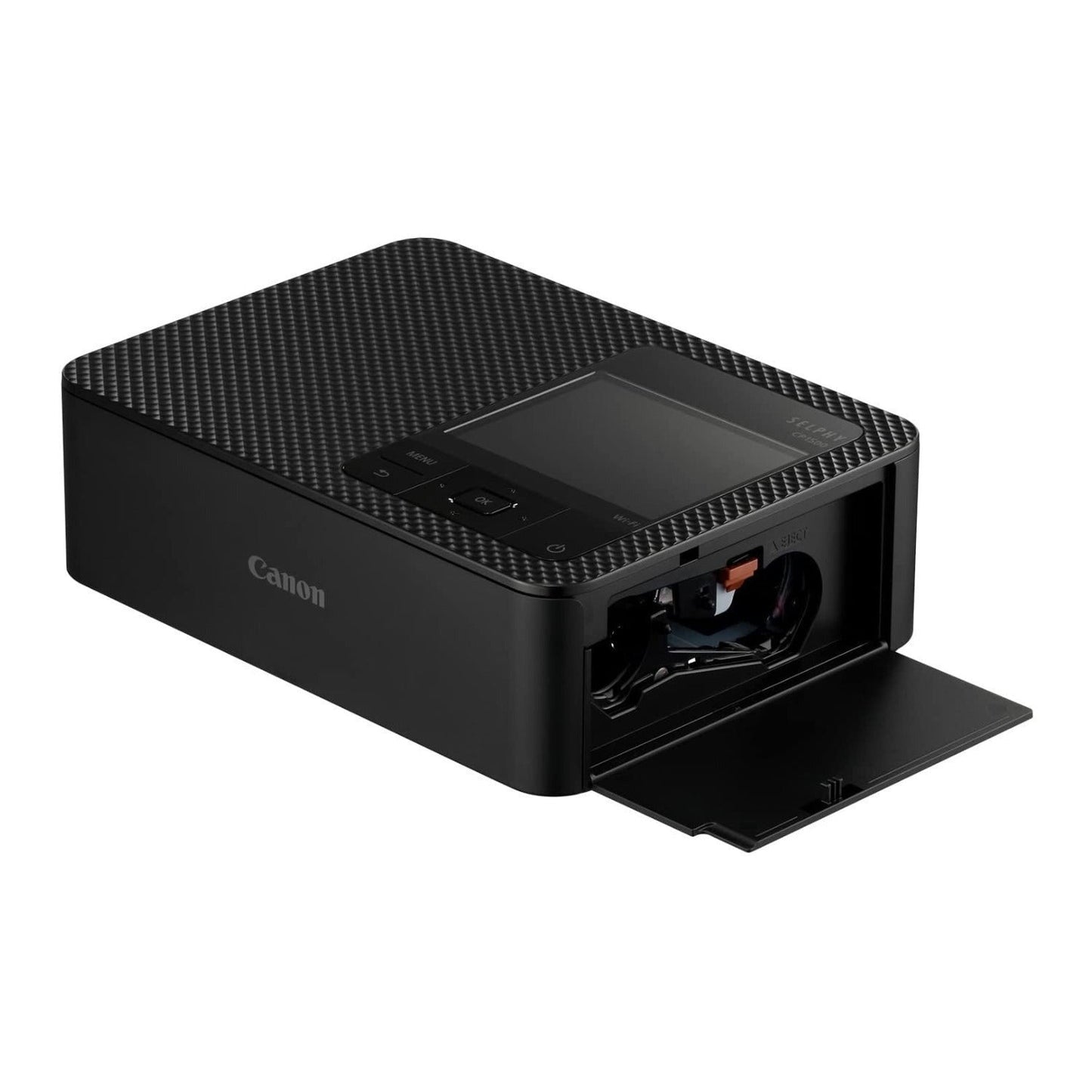 Canon Selphy CP1500 Wireless Photo Printer (Black) with Card Reader Bundle