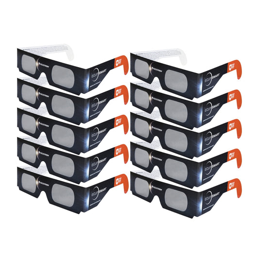 Celestron EclipSmart Safe Filter Eclipse Glasses ISO 12312-2:2015 (E) (10-Pack)