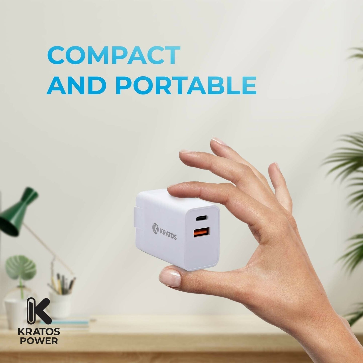 Kratos Power 30W PD Two-Port Power Adapter