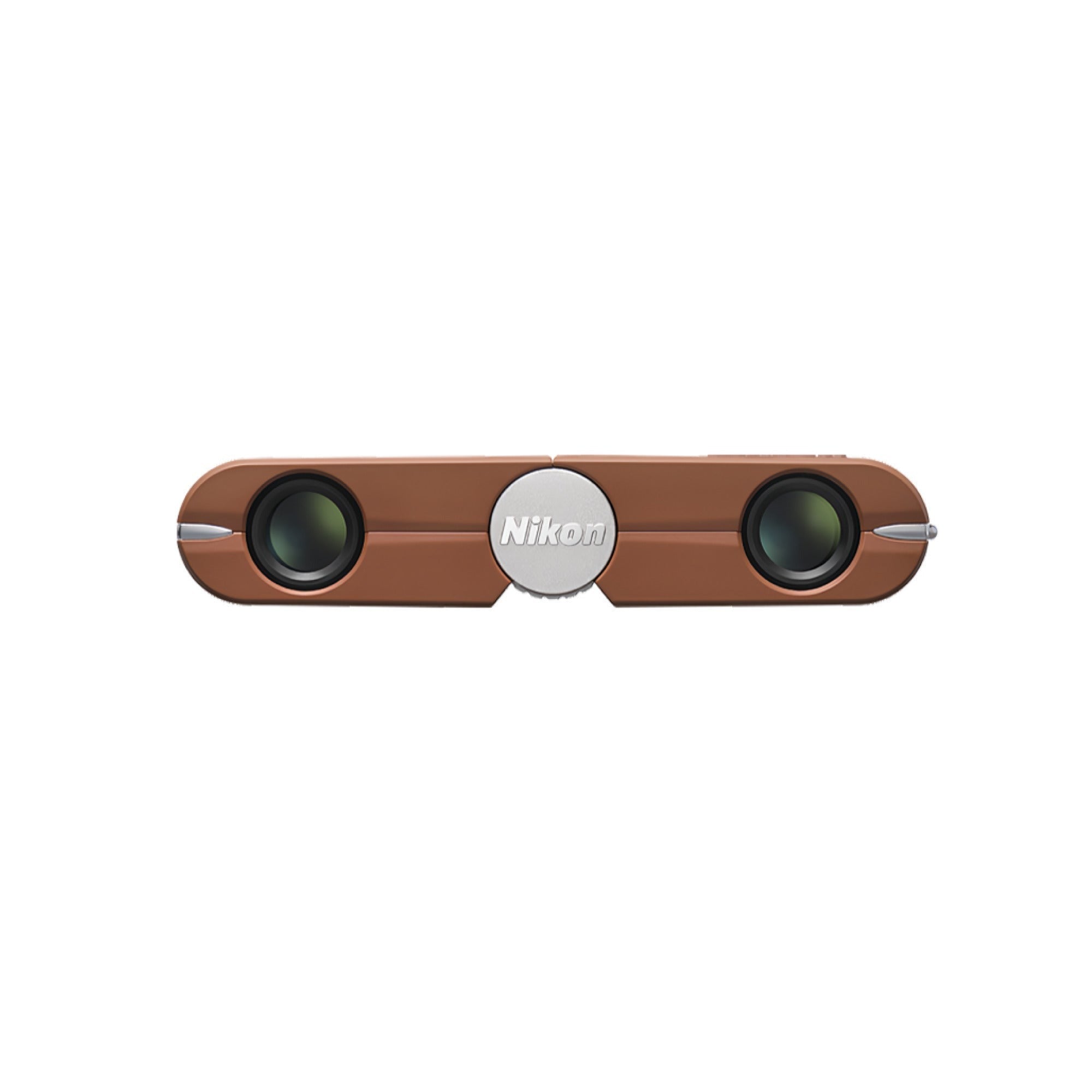 Nikon 4x10D CF Pocket Binoculars (Amber Brown) with Shoulder Bag Bundle
