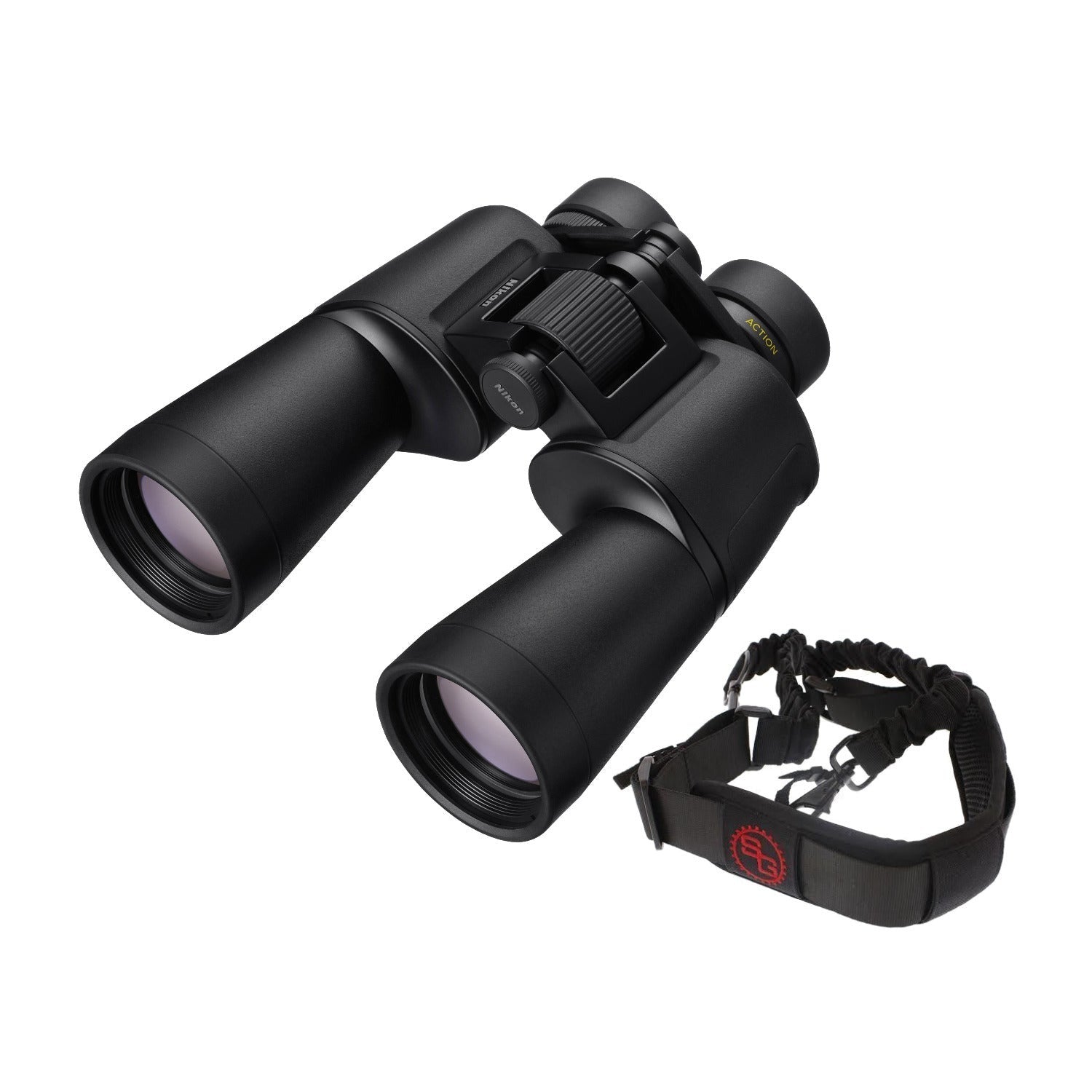 Nikon 7x50 Action Binoculars with Bungee Strap Bundle