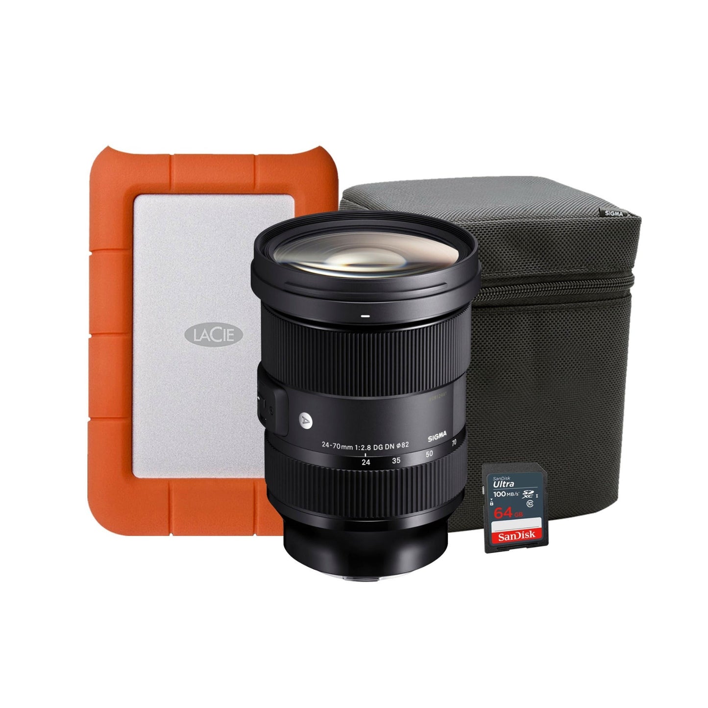 Sigma 24-70mm f/2.8 DG DN Lens for Sony E-Mount with Memory Bundle