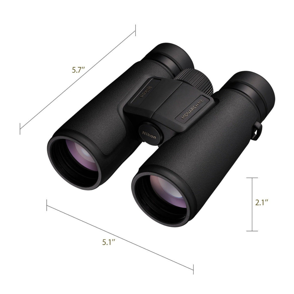 Nikon Monarch M5 10x42 Binoculars with Hat and Accessory Bundle