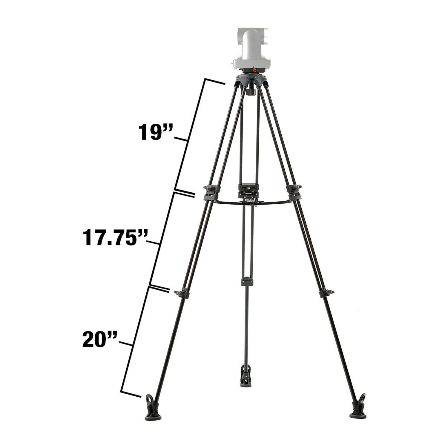 E-Image 75mm Heavy Duty Aluminum Tripod for PTZ Cameras