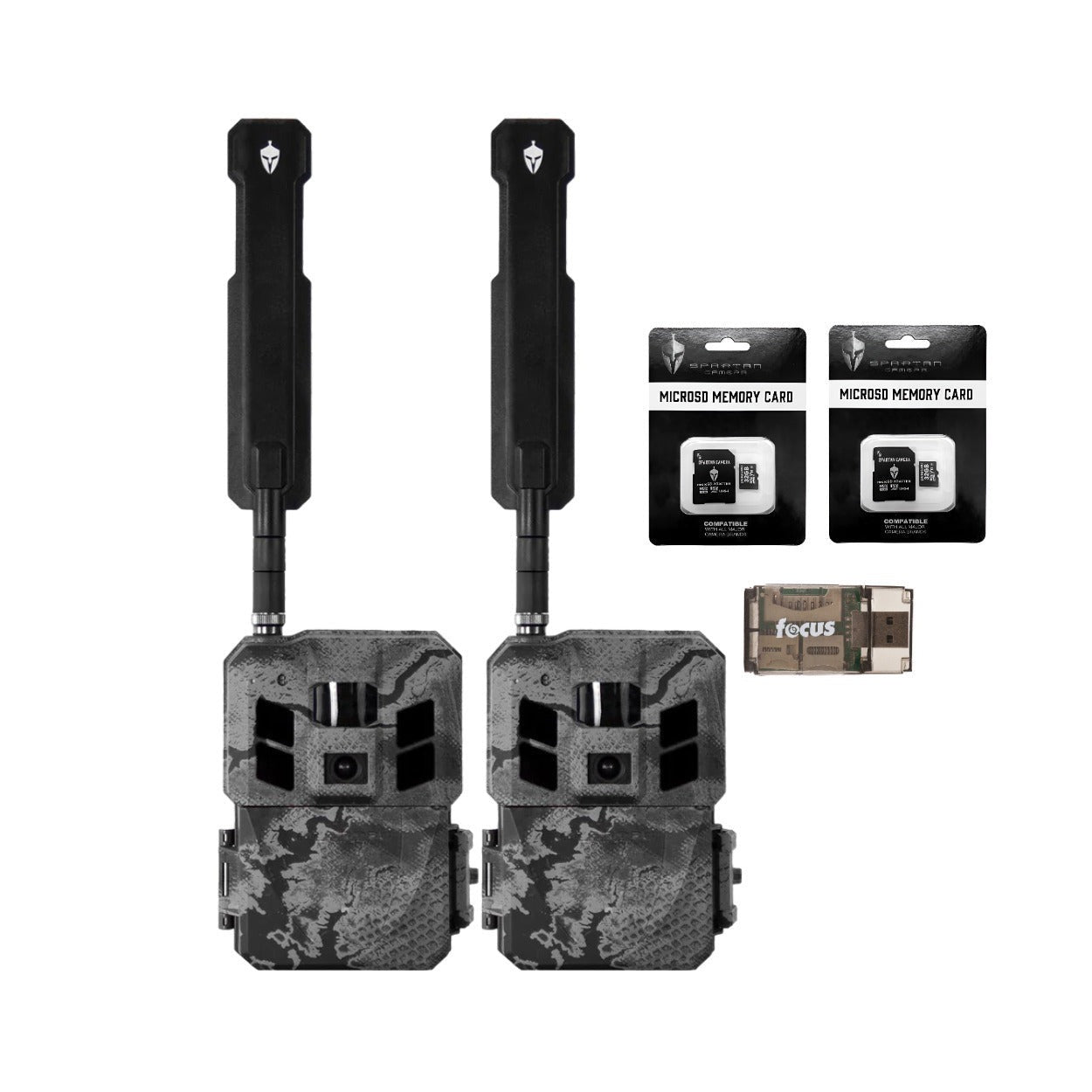Spartan GoLive3 4G/LTE Multi-carrier Trail Camera (Areus Camo) 2-Pack Bundle