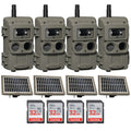 Cuddeback Cuddelink Zoom IR Camera (4-Pack) Bundle with Accessories