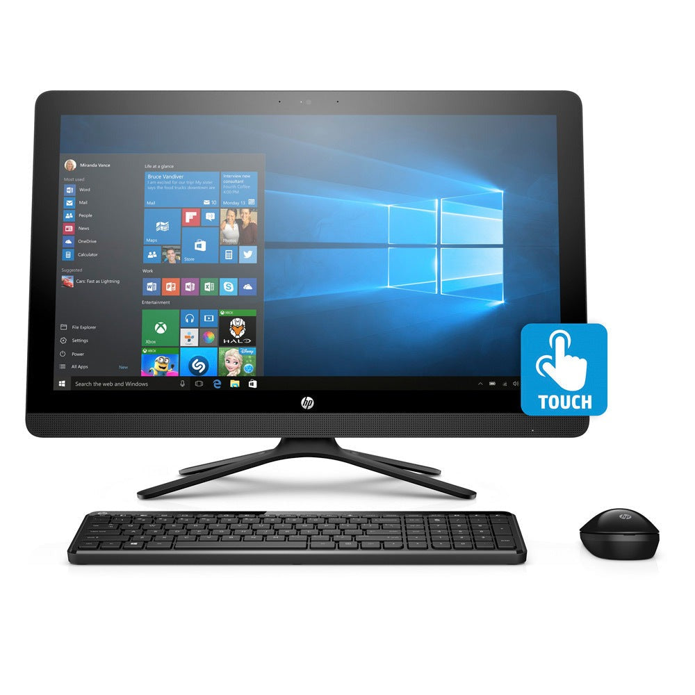 HP 24-g219 23.8" FHD Touch All-in-One PC, Intel J3710, 8GB RAM, 1TB HDD (Certified Refurbished)