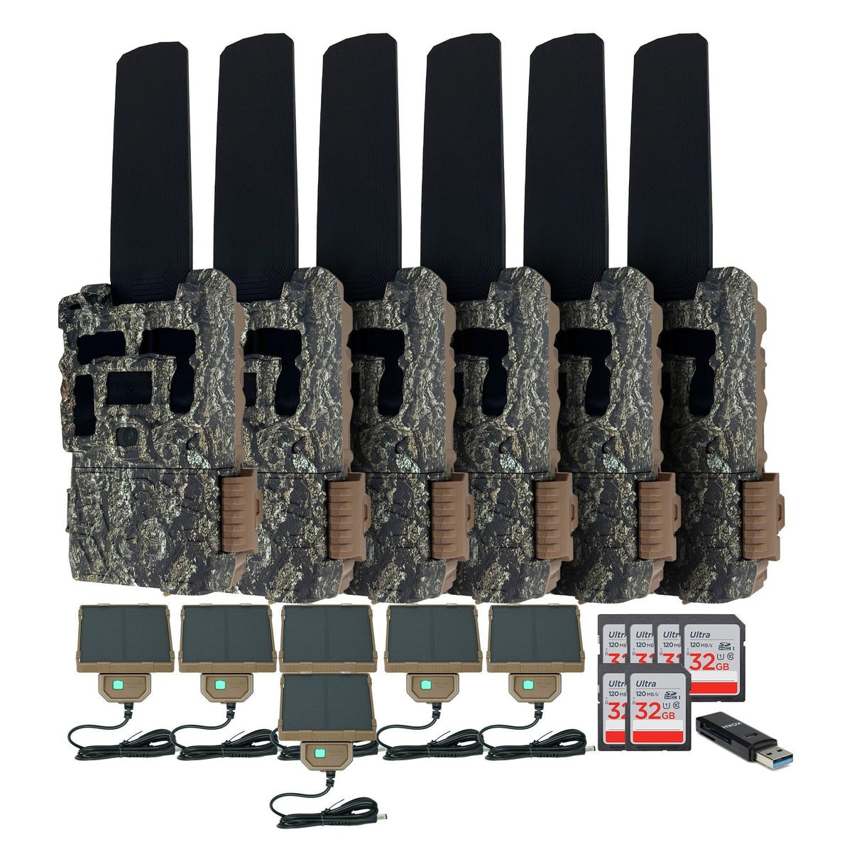 Browning Trail Camera Defender Wireless Pro Scout Max HD-DV (6-Pack) Bundle