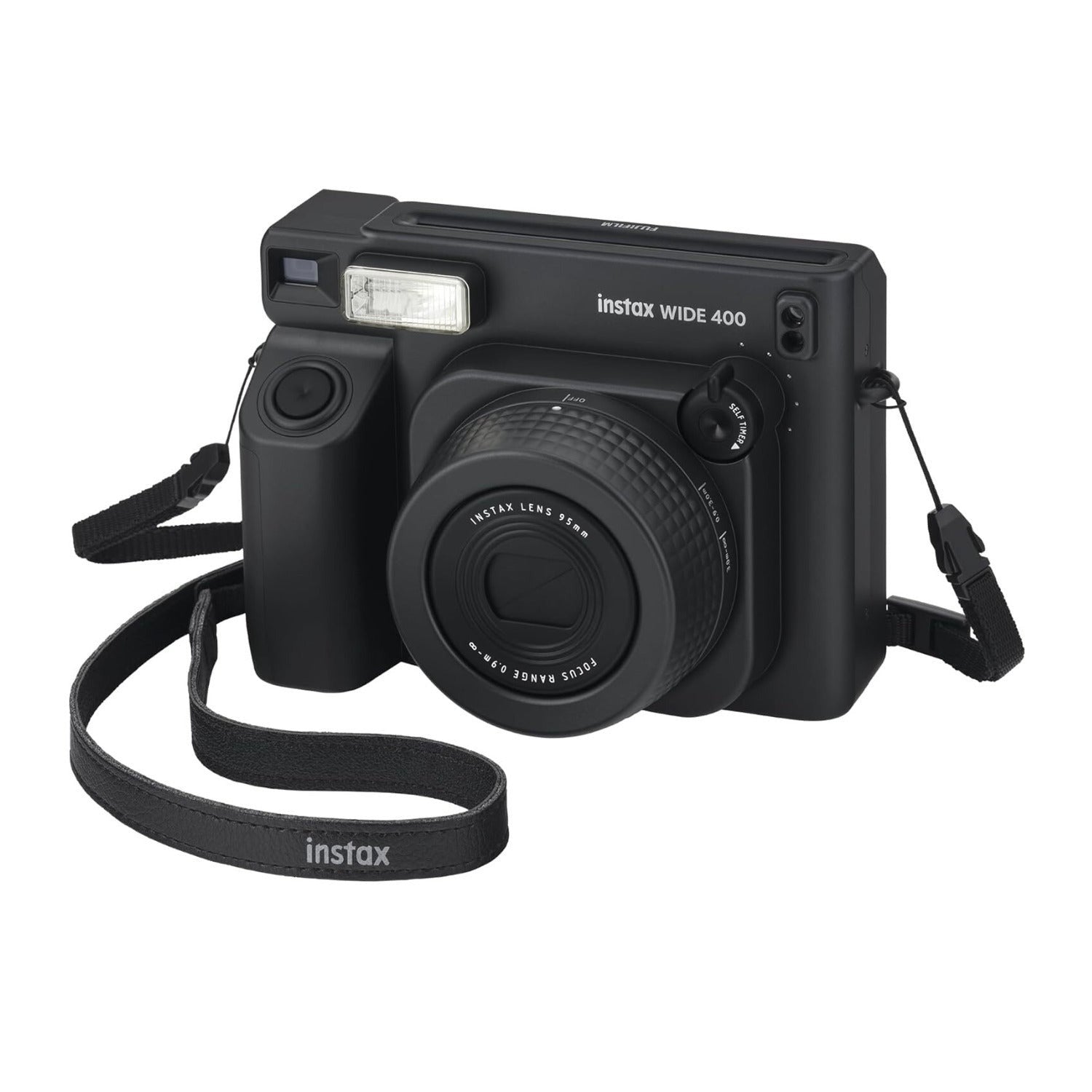 Fujifilm Instax Wide 400 Instant Film Camera with Automatic Exposure & Flash Control (Black)