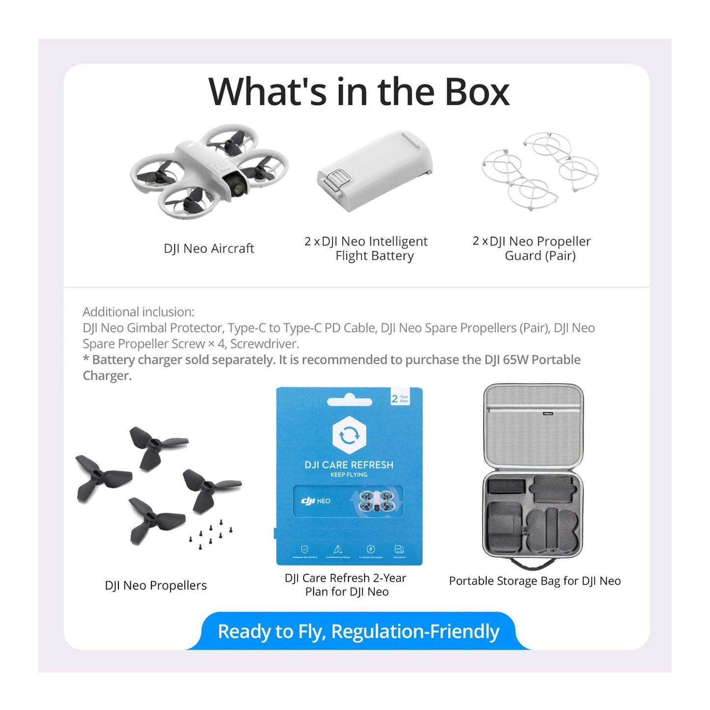 DJI Neo Deluxe Accessory Bundle with DJI Care Refresh 2-Year Plan