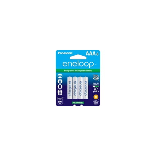 Panasonic Eneloop Ni-MH Pre-Charged Rechargeable AAA (8-Pack)
