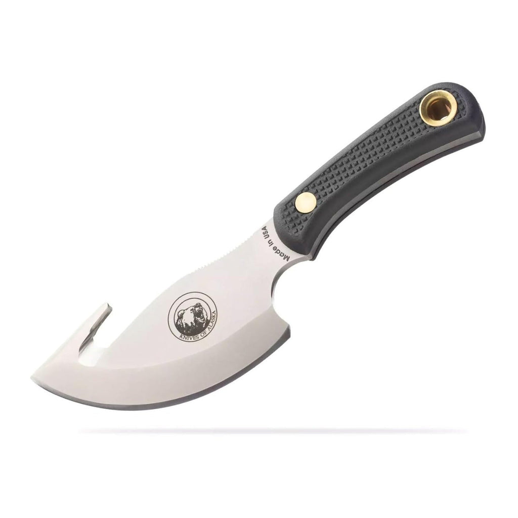 Knives Of Alaska 00012FG Light Hunter Combo Set with Leather Sheath (Black)
