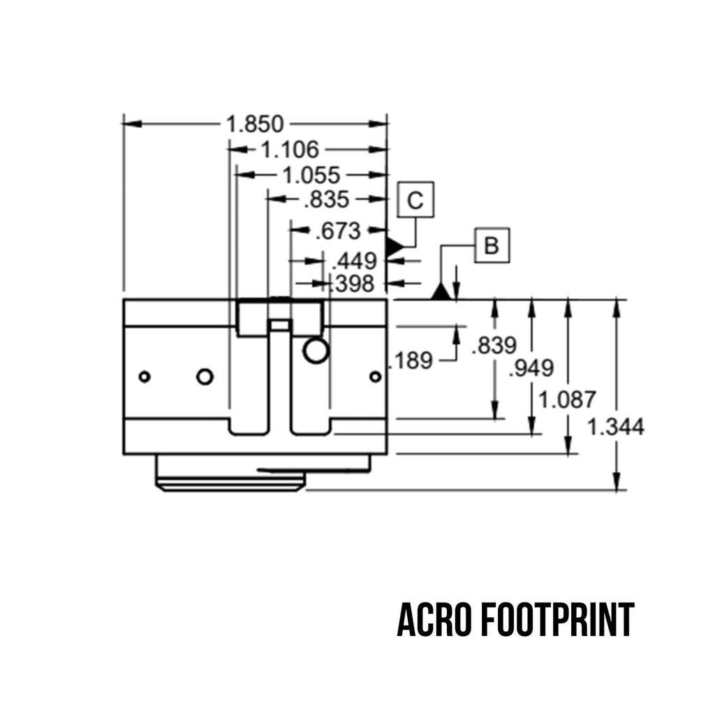 C+H Duty Closed Emitter Green Dot Sight Pistol Optic (3 MOA)