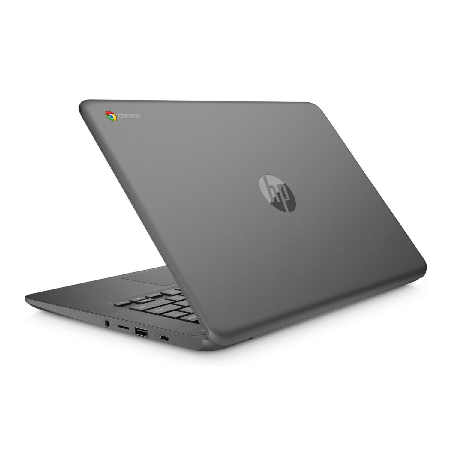 HP Chromebook 14-ca Laptop, 14" FHD, Intel N3350, 4GB RAM, 64GB eMMC (Certified Refurbished)