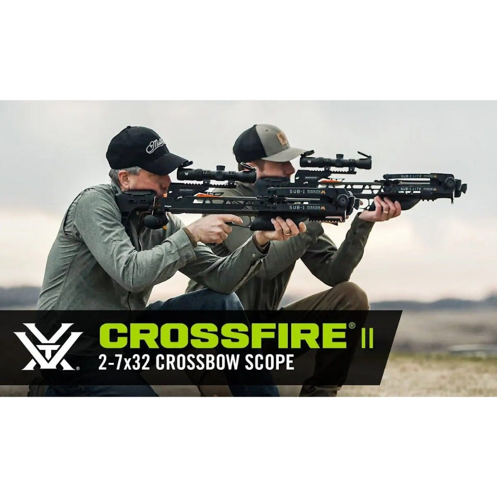 Vortex Crossfire II 2-7x32 Crossbow Scope with Vortex Bantam HD 6.5 x 32 Youth Binocular Bundle