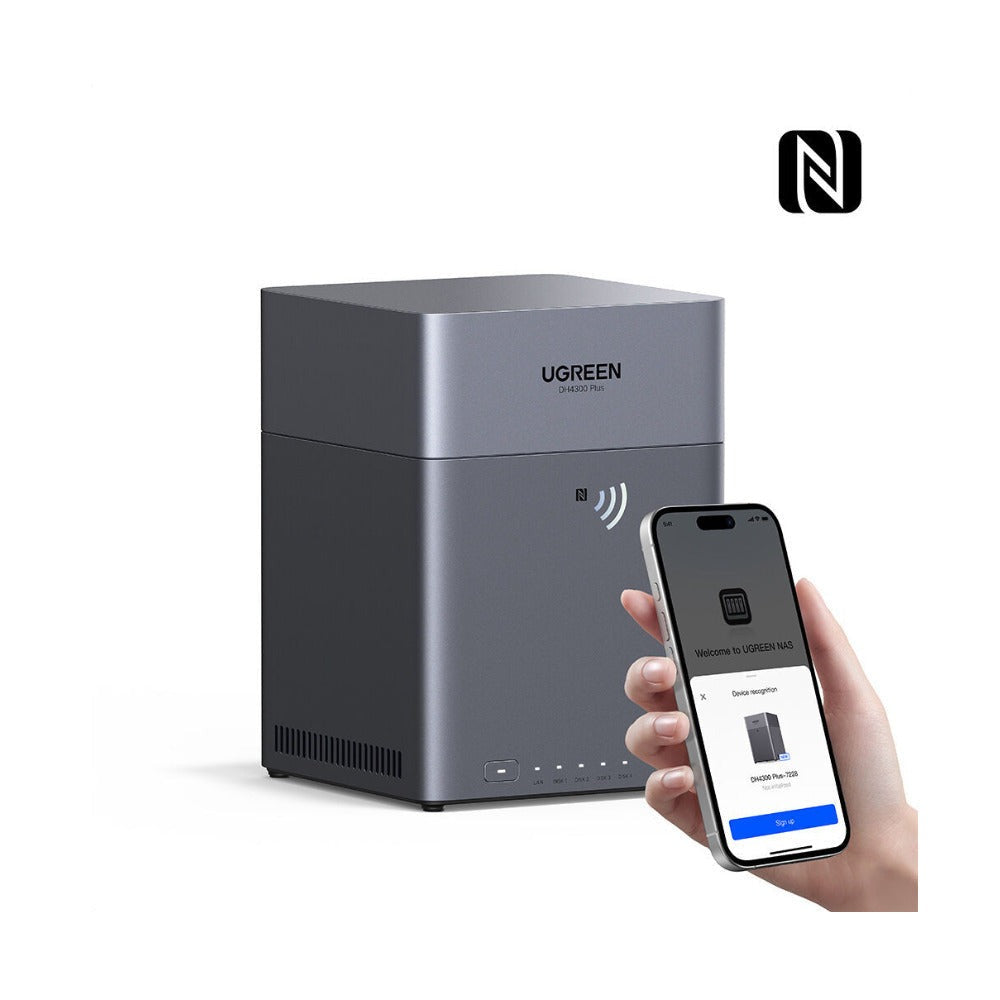 UGREEN DH4300 Plus 4-Bay NAS Enclosure with 2.5GbE, RAID Support and HDMI
