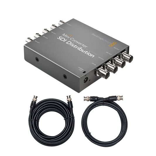 Blackmagic Design Mini Converter SDI Distribution with SDI Video Cable (BNC to BNC) Bundle