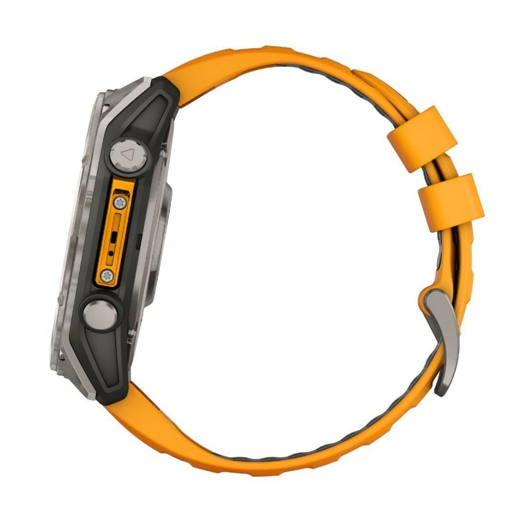 Garmin Fenix 8 AMOLED Sapphire 51mm Smartwatch (Spark Orange/Graphite) Bundle