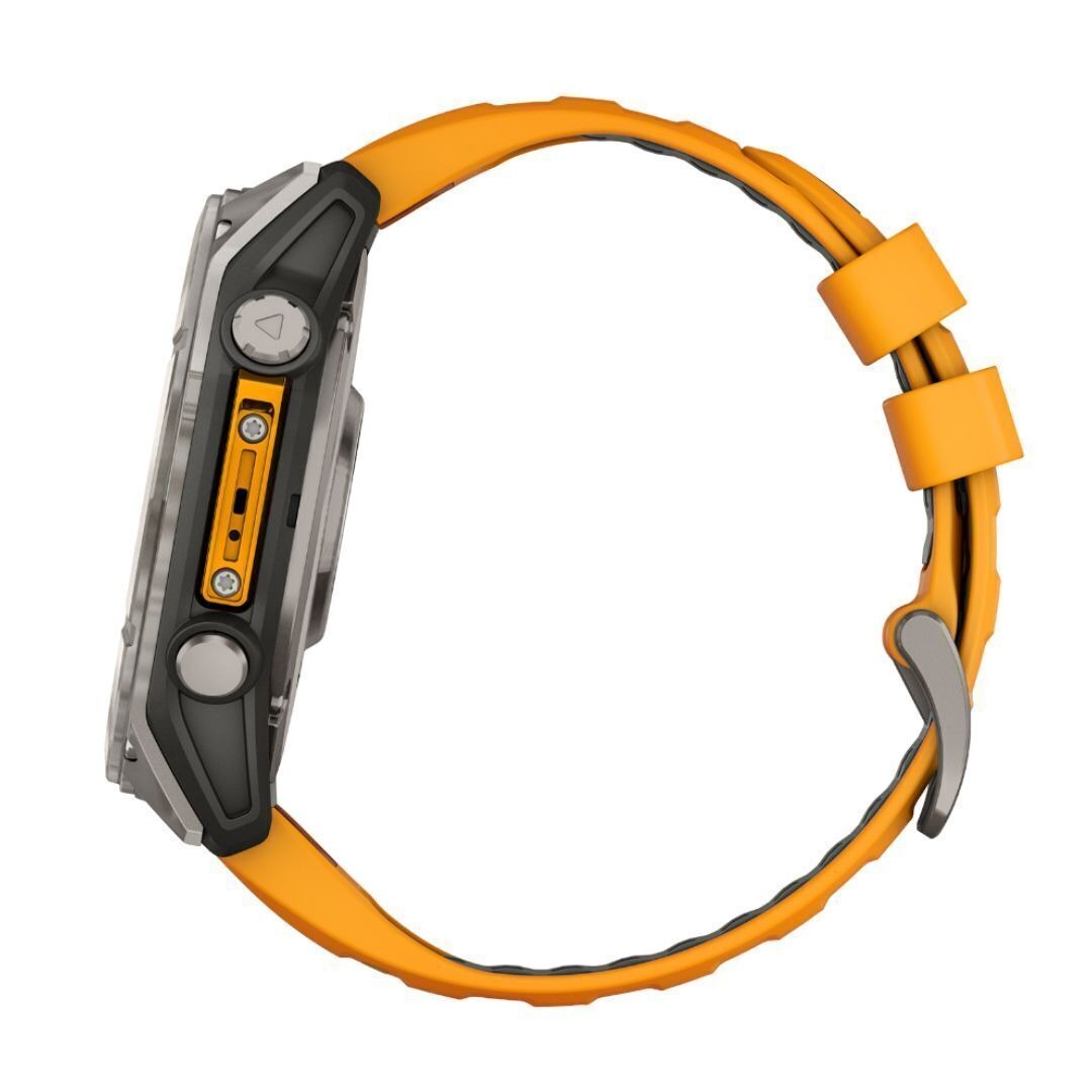 Garmin Fenix 8 AMOLED Sapphire 51mm Smartwatch (Spark Orange/Graphite) Bundle