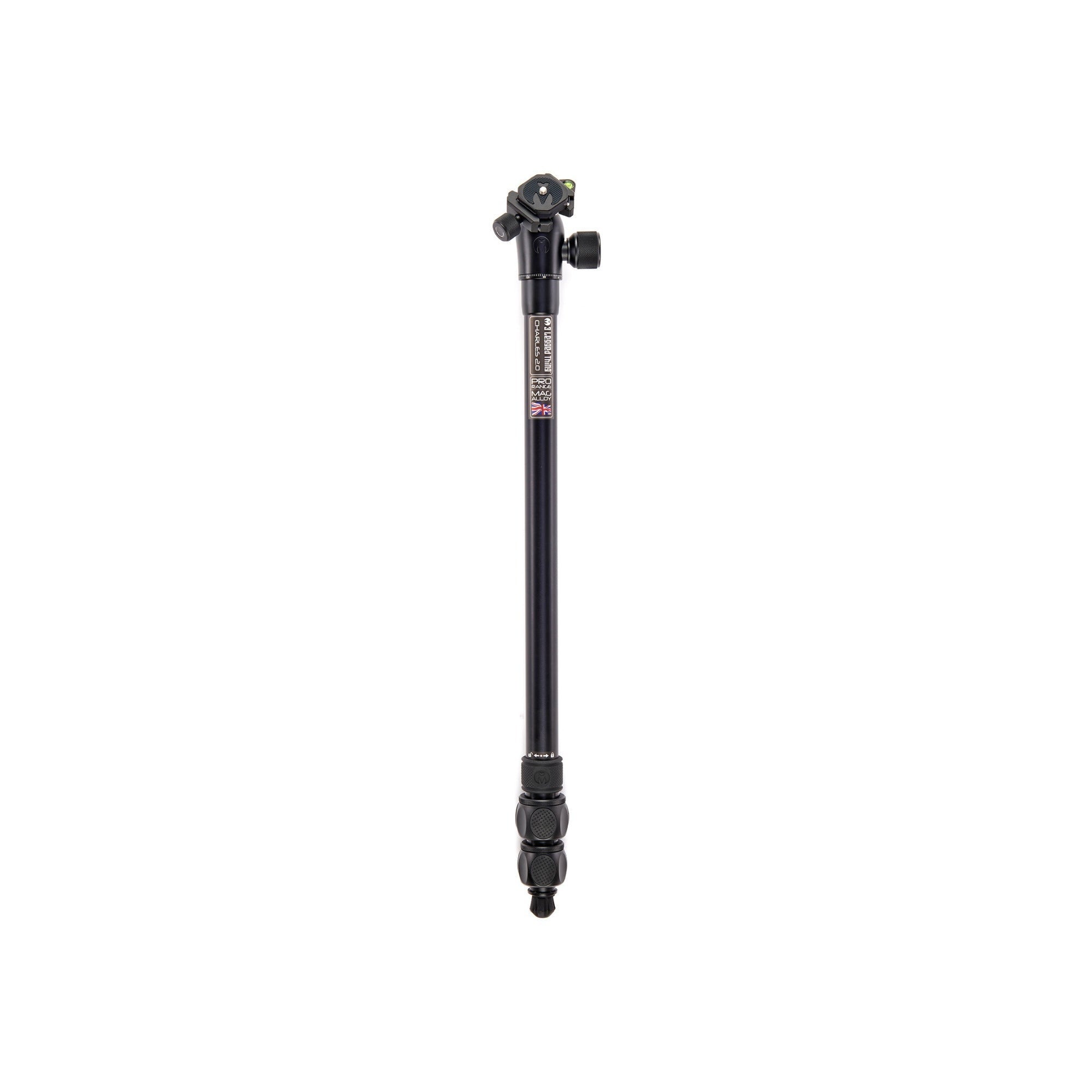 3 Legged Thing Charles 2.0 Aluminium Tripod System & AirHed Pro (Matte Black)