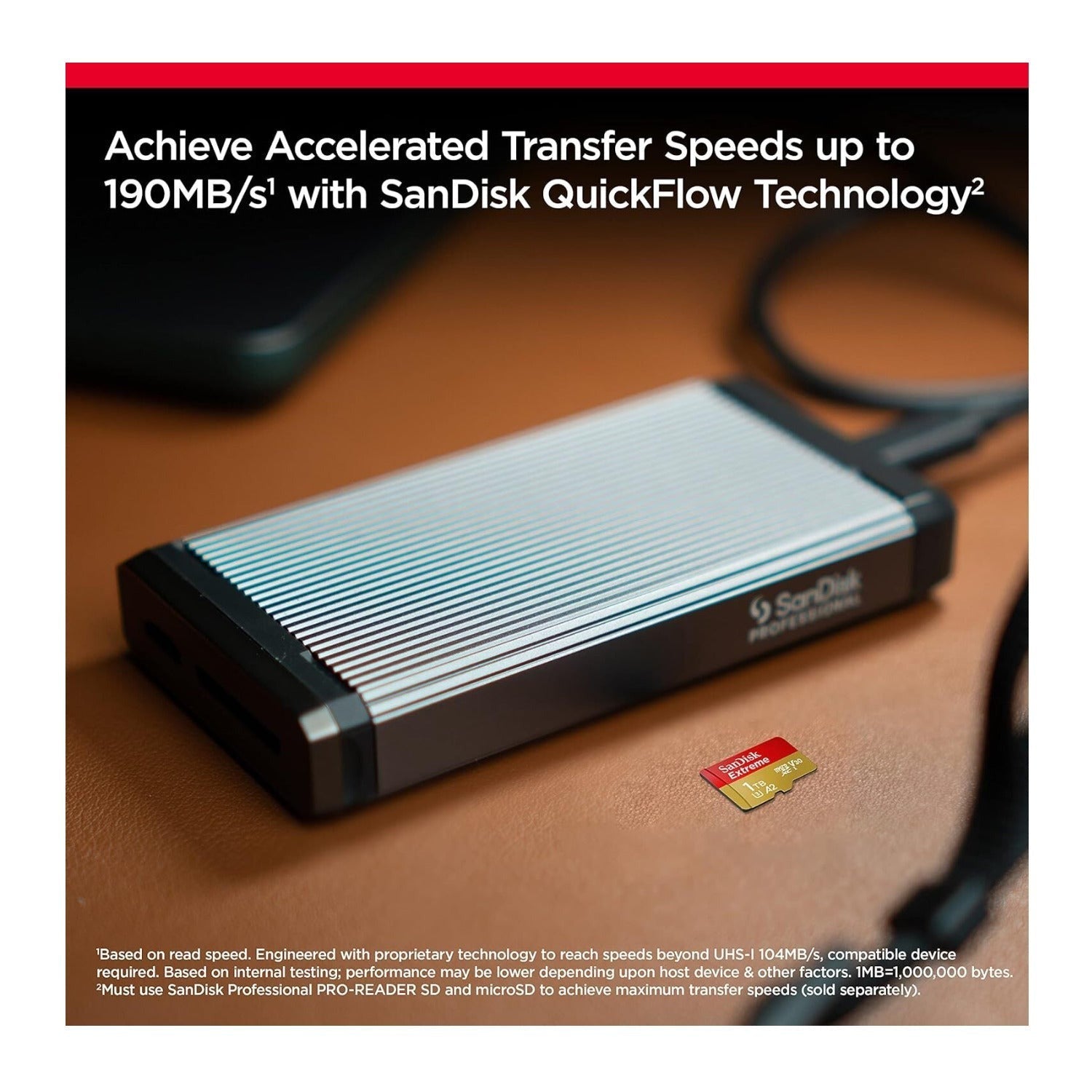 SANDISK 1TB Extreme microSDXC UHS-I Memory Card with Adapter