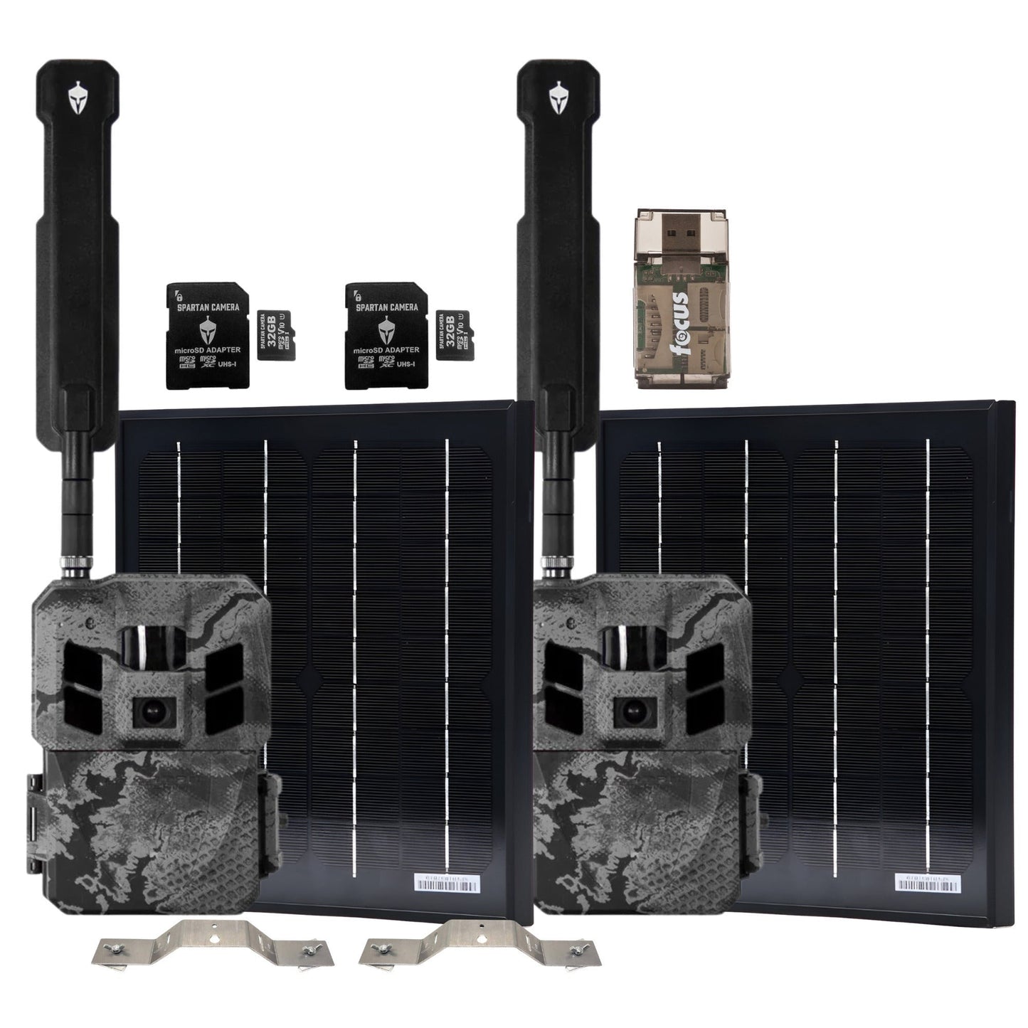 Spartan GoLive3 4G/LTE Multi-Carrier Trail Camera (Areus Camo) with Accs. Bundle