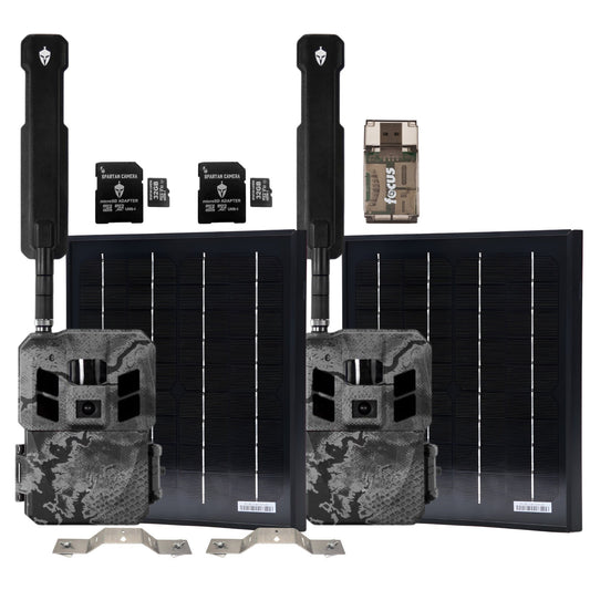 Spartan GoLive3 4G/LTE Multi-Carrier Trail Camera (Areus Camo) with Accs. Bundle