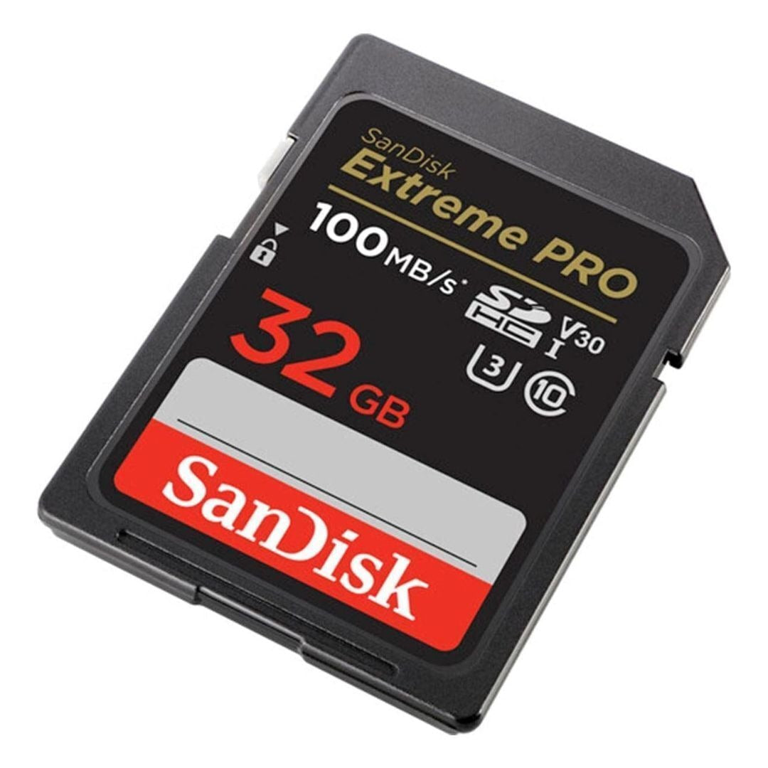 SanDisk Extreme Pro SDHC UHS-I Memory Card with 100MBPS Read and 90MBPS Write (32GB, Black)