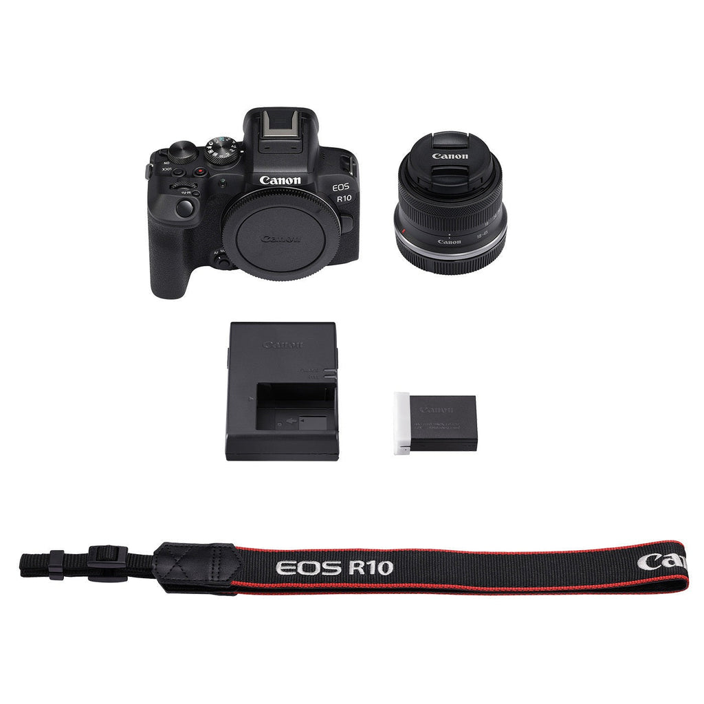 Canon EOS R10 Mirrorless Camera with RF-S 18–45mm Lens Kit (Open Box)
