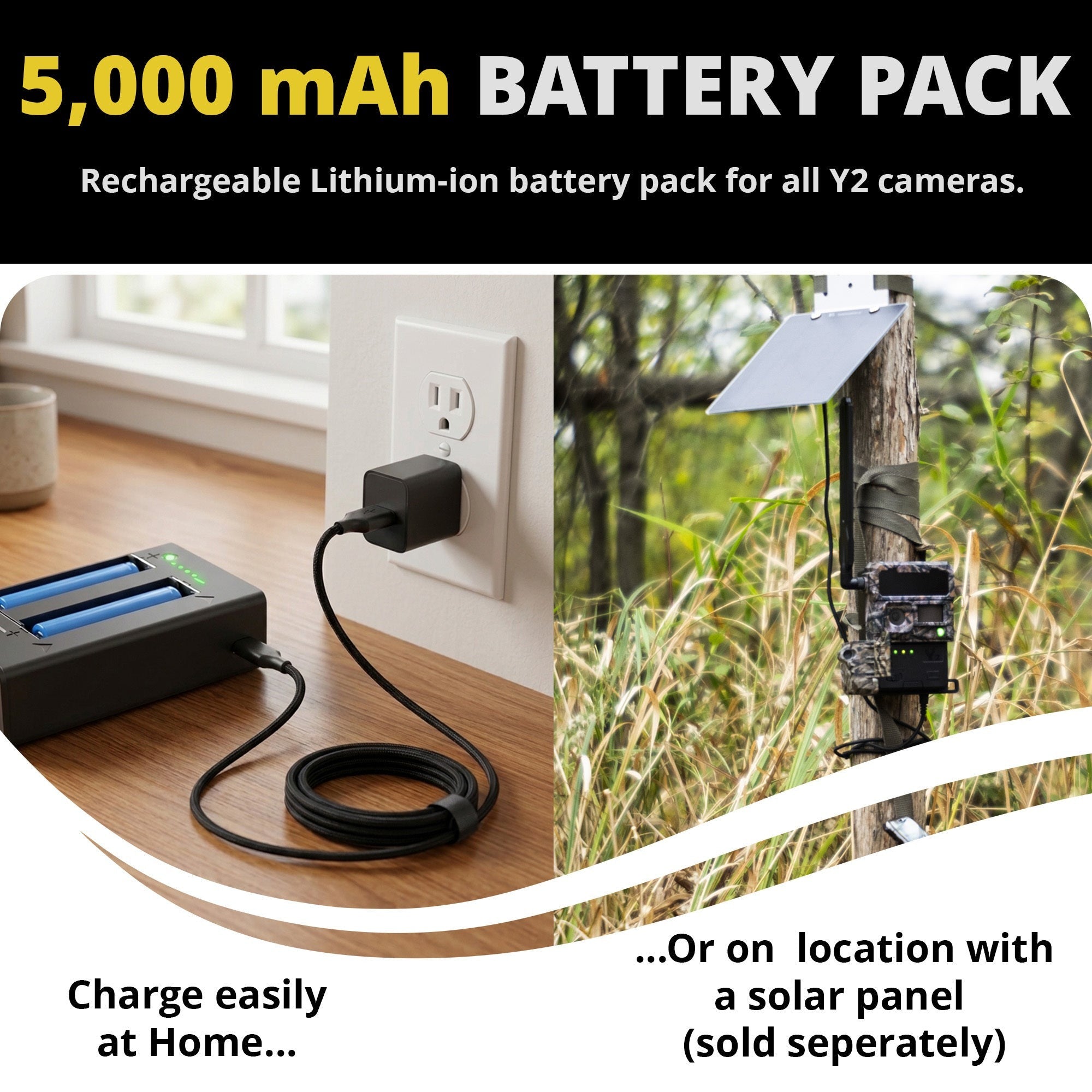 Yellowstone Y2 4G-LTE Wide Lens Cellular Trail Camera Bundle with Accessories