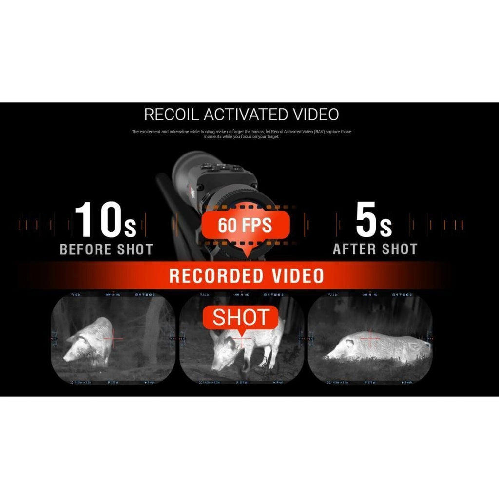 ATN ThOR 5 LRF 320 3-12x Smart HD Thermal Rifle Scope with Built-In Laser Rangefinder (Black)