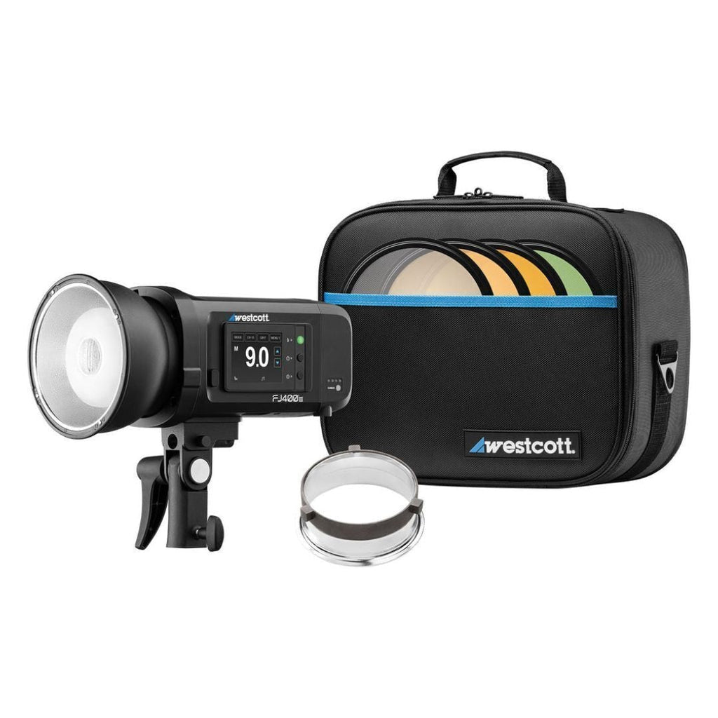 Westcott FJ400 II 400Ws Touchscreen Strobe with FJ Pro AC and DC Battery Bundle
