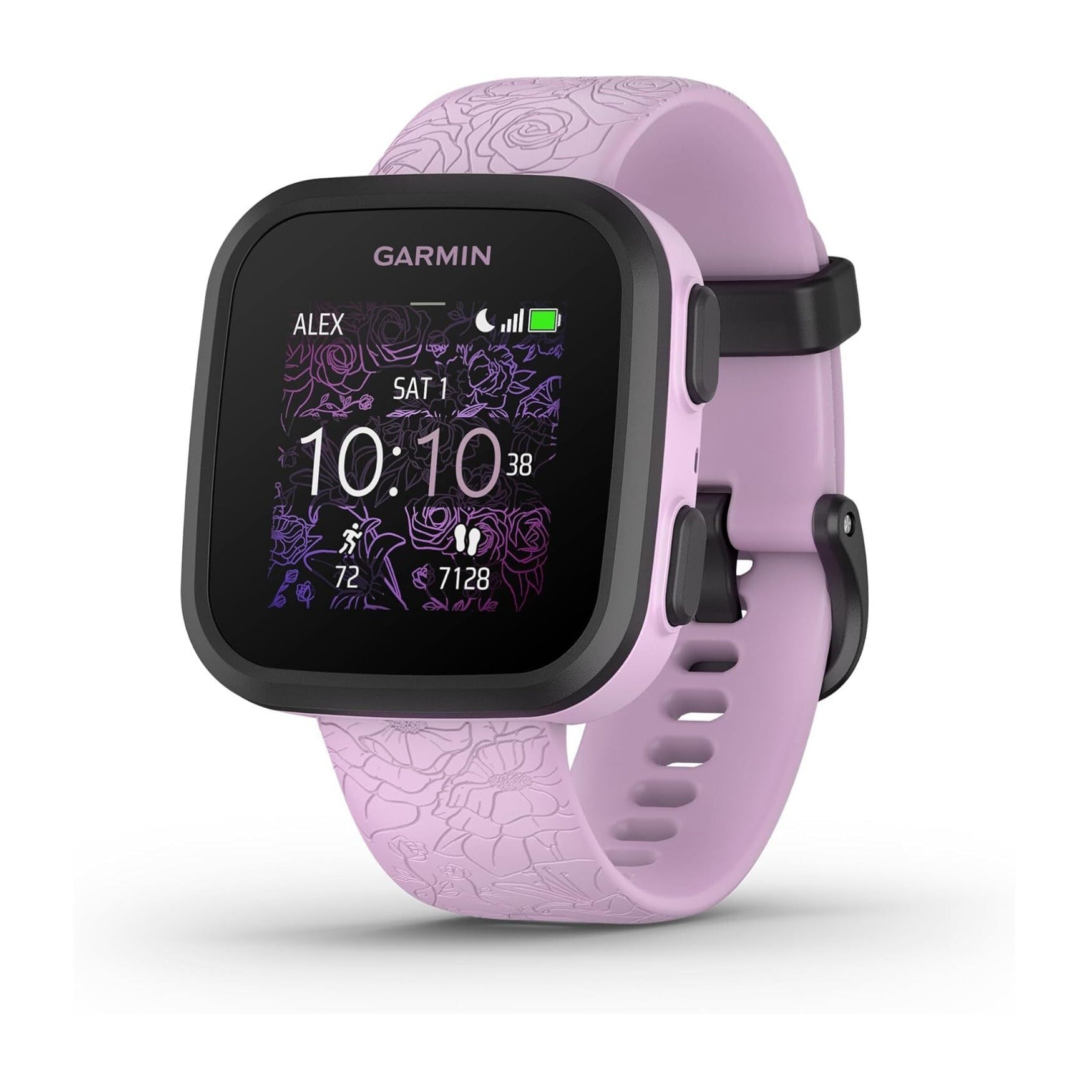 Garmin Bounce Kids GPS Smartwatch (Lilac Floral)