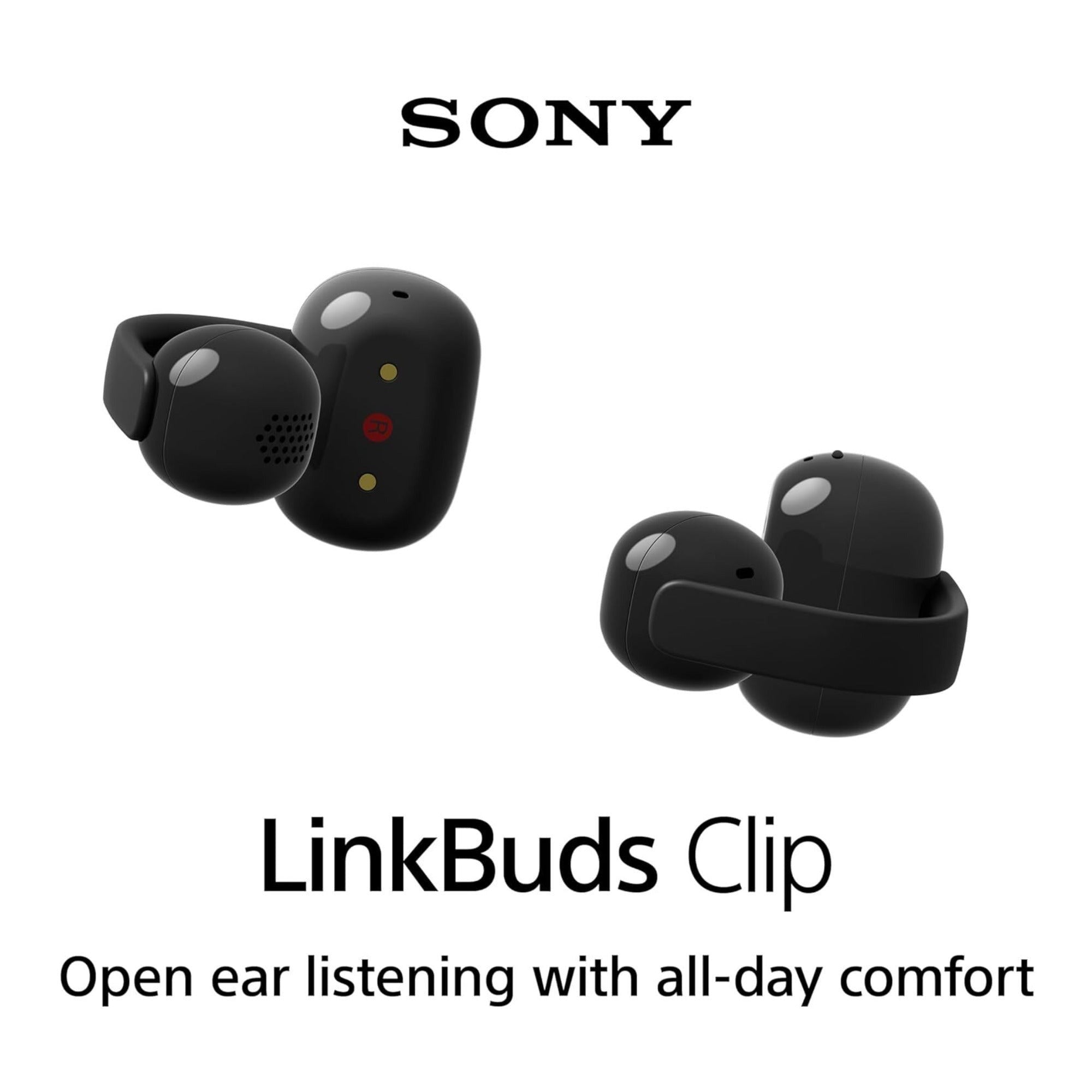 Sony LinkBuds Clip Open-Ear Truly Wireless Earbuds (Black) (Open Box)