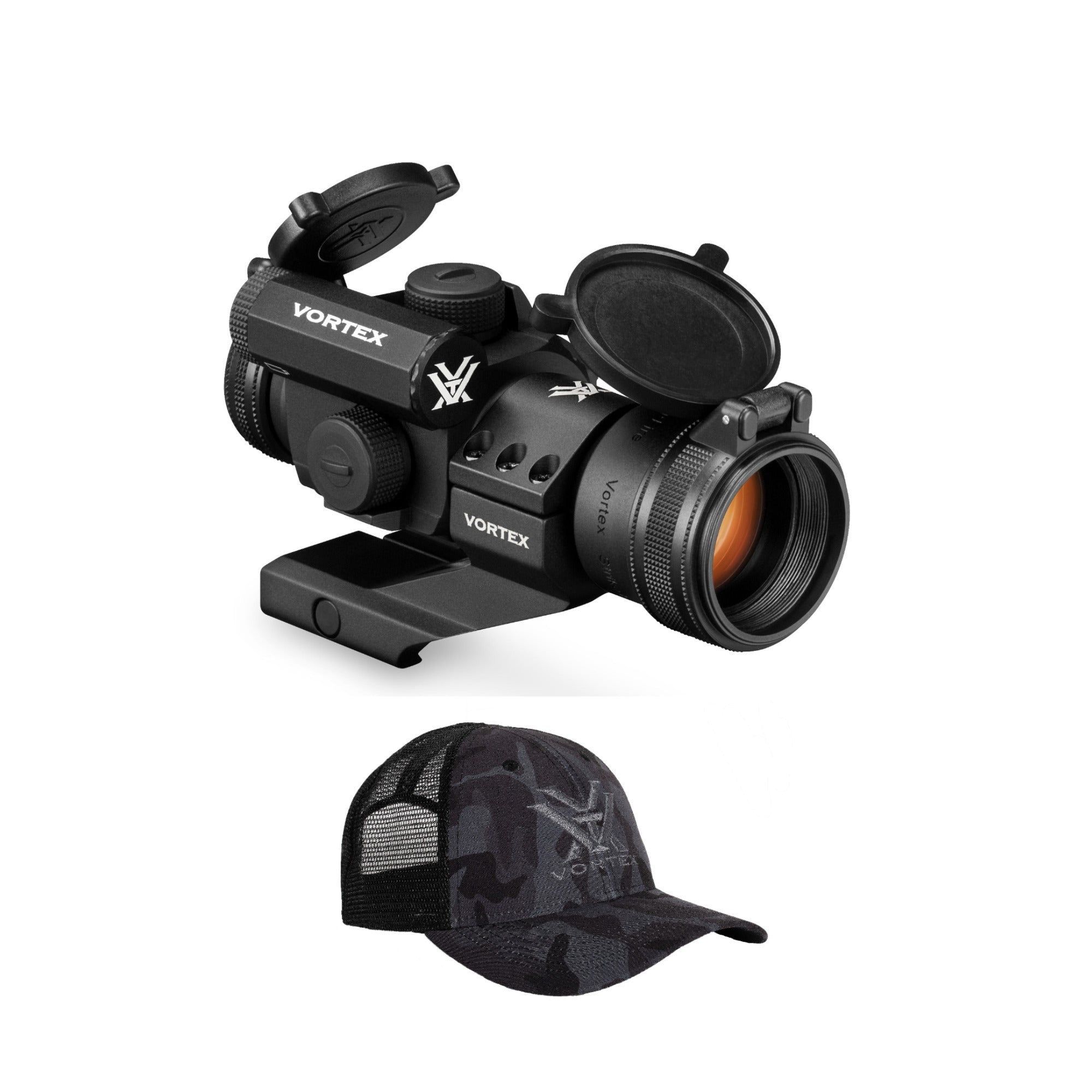 Vortex StrikeFire II Red Dot Sight (Cantilever Mount) and Logo Hat