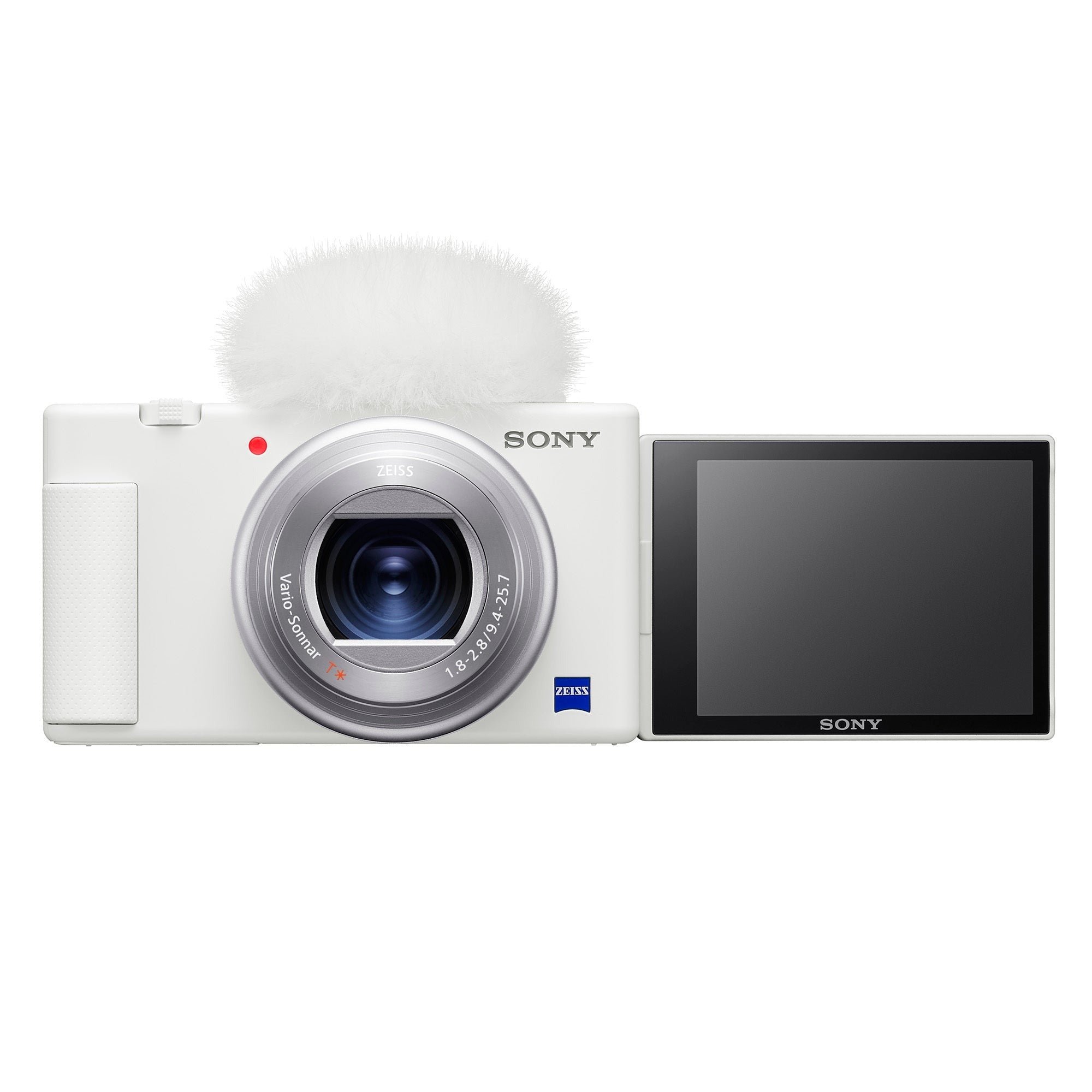 Sony ZV-1 Camera for Content Creators (White) with Mic and Accessory Kit
