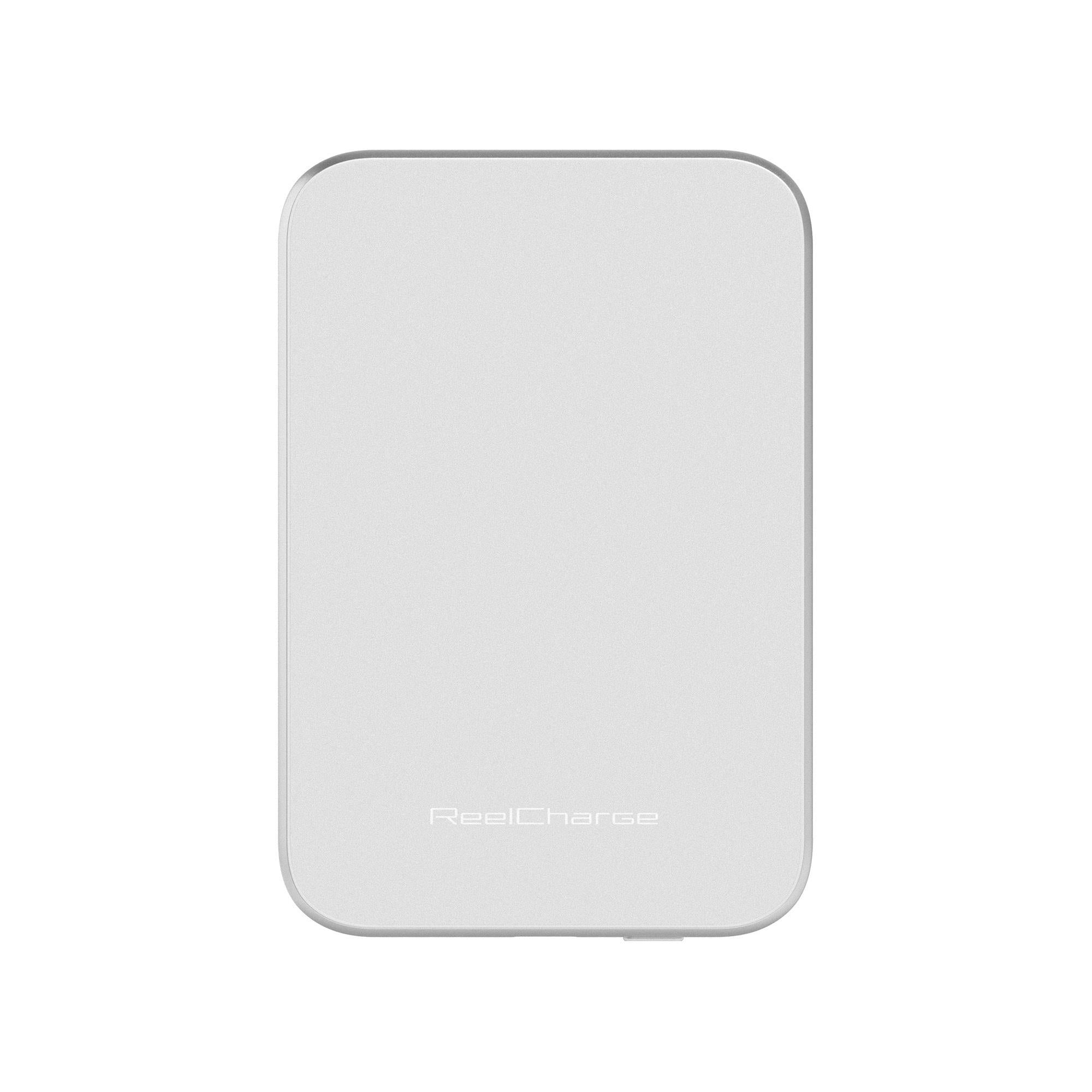 ReelCharge ReelSafe 5,000 mAh Glass Power Bank (Silver)
