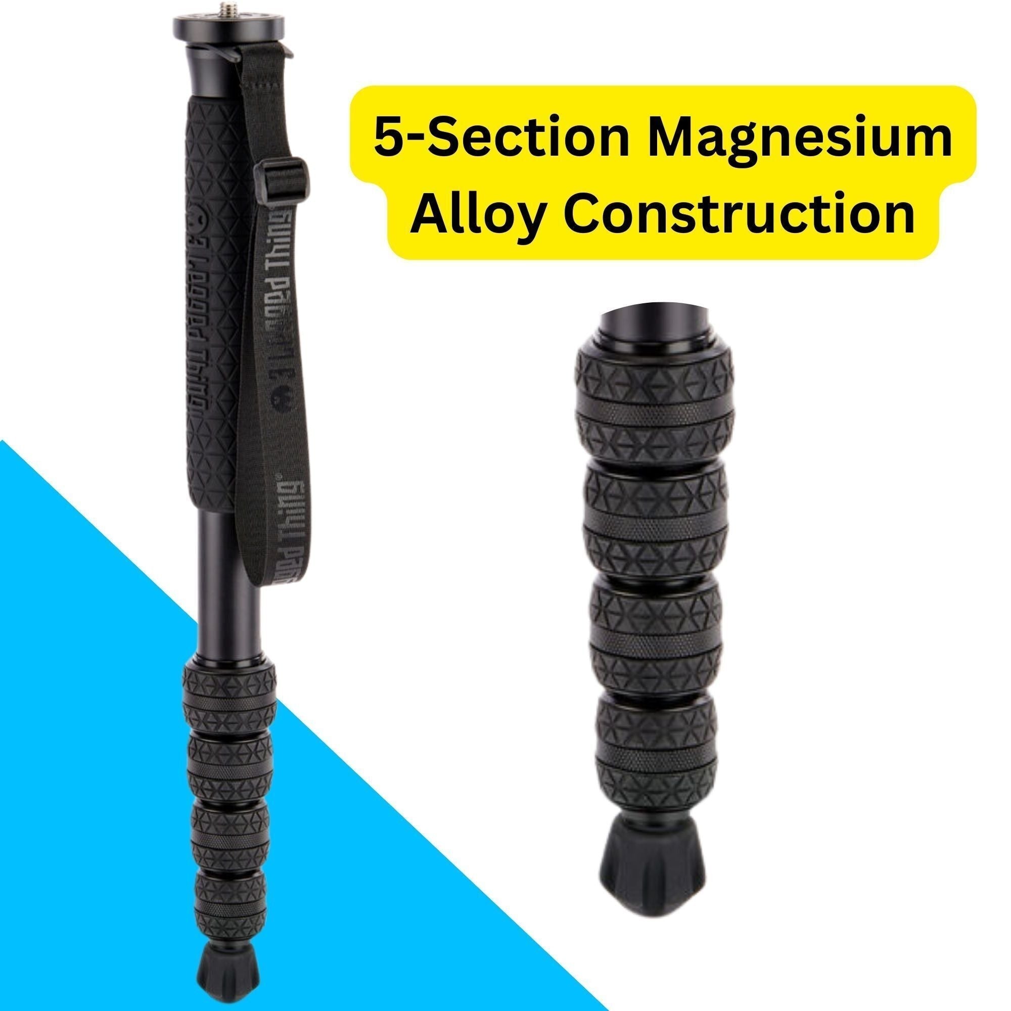 3 Legged Thing Punks Taylor 2.0 Magnesium Alloy 5-Section Monopod with Rugged Foot Stabilizer