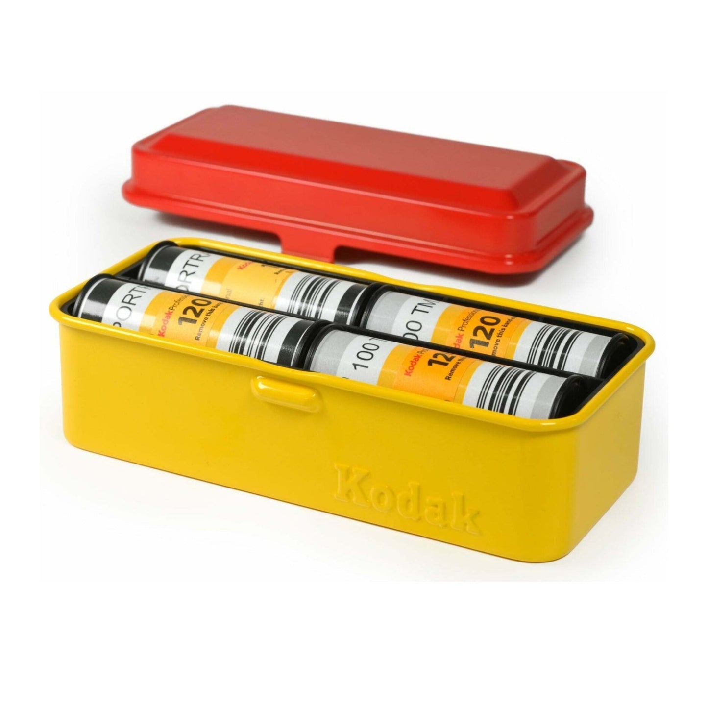 Kodak Portable Steel 35mm Film Roll Case (Fits 8 Rolls of 120 or 10 Rolls of 135 Film, Red)